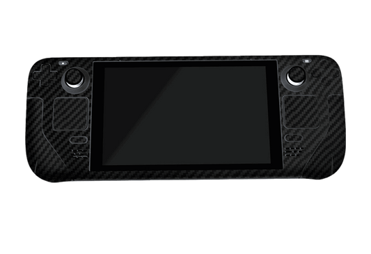Fibra Carbono Negro Steam Deck Skin Xonebrand