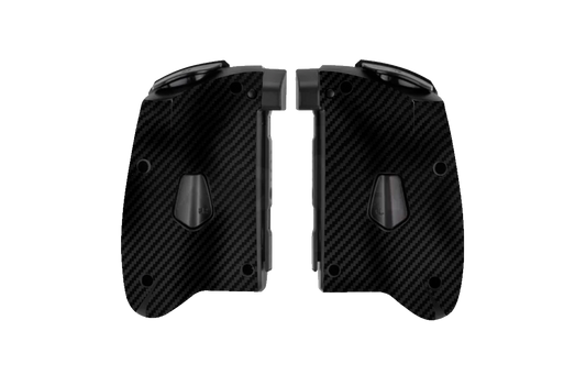 Controle Hori para Nintendo Switch com capa de fibra de carbono preta