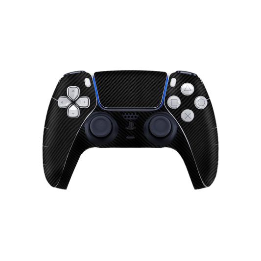 Fibra Carbono Negro Skin Playstation 5 DualSense Full