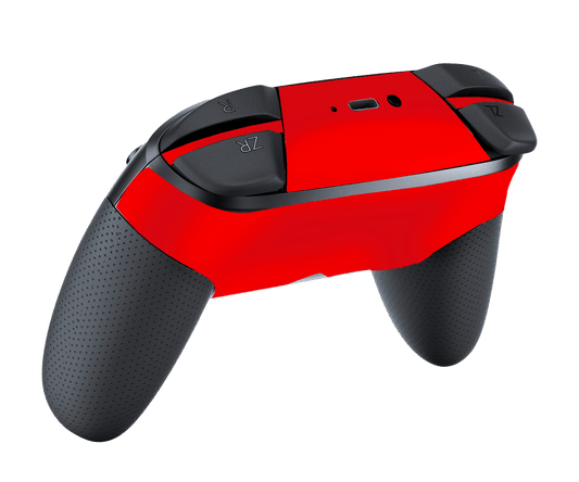 Controle Nintendo Switch Pro com pele vermelha fosca