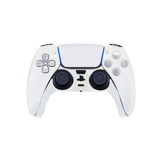 Fibra Carbono Blanco Skin Playstation 5 DualSense Full
