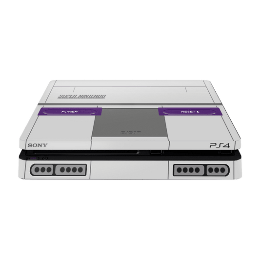 SNES Skin Playstation 4 Slim Xonebrand