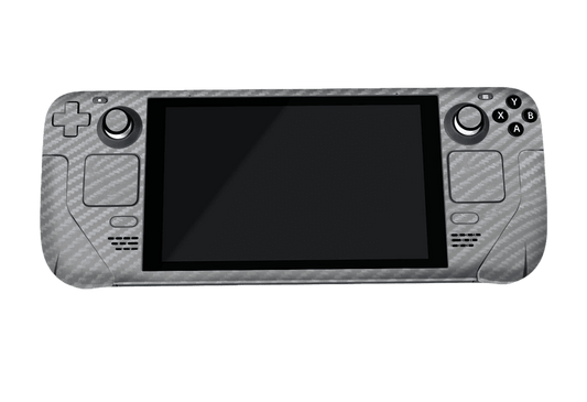 Fibra Carbono Gris Steam Deck Skin Xonebrand