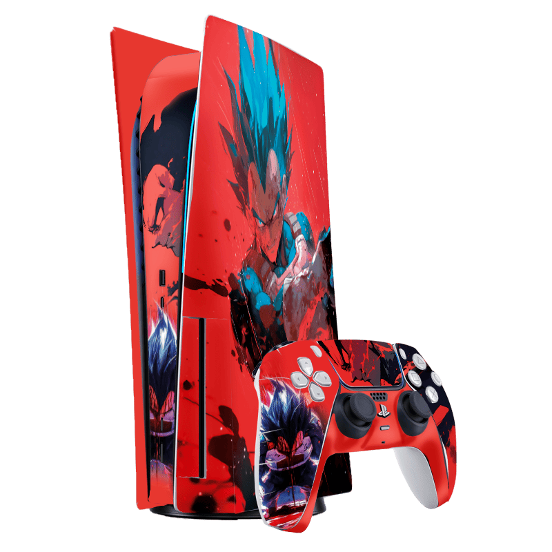 Dragon Ball Vegeta Skin Playstation 5 Fat Xonebrand