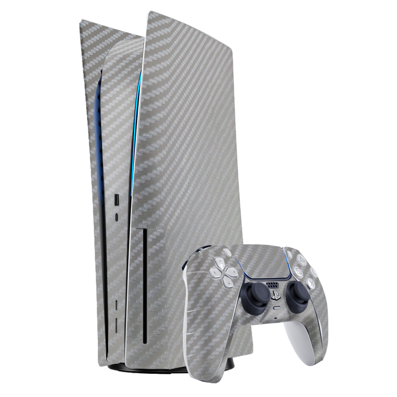 Fibra Carbono Gris Skin Playstation 5 Fat Xonebrand