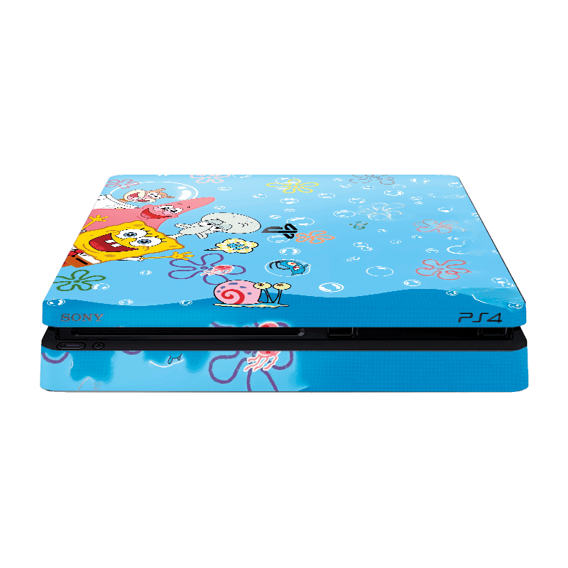 Bob Esponja Skin Playstation 4 Slim Xonebrand