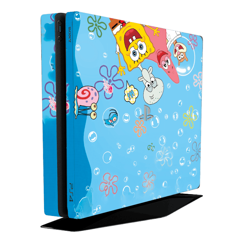 Bob Esponja Skin Playstation 4 Slim Xonebrand
