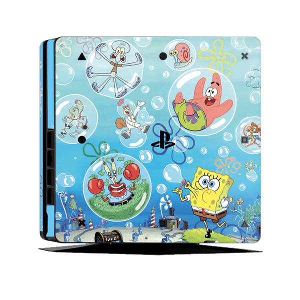 Bob Esponja Skin Playstation 4 Slim Xonebrand