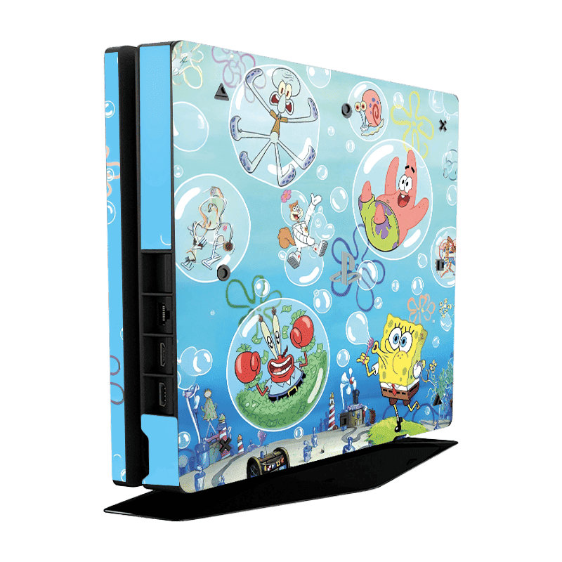 Bob Esponja Skin Playstation 4 Slim Xonebrand