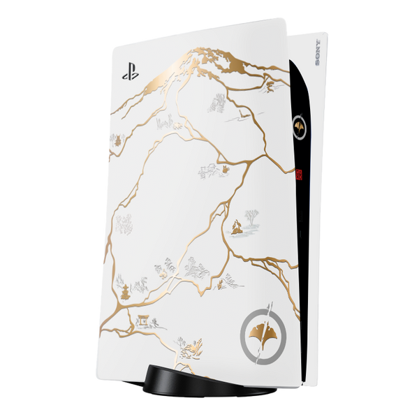 Edición Ghost of Yotei Dorado Skin Playstation 5 Fat
