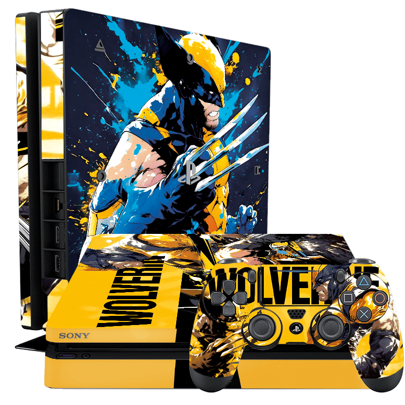 Wolverine Skin Playstation 4 Slim Xonebrand