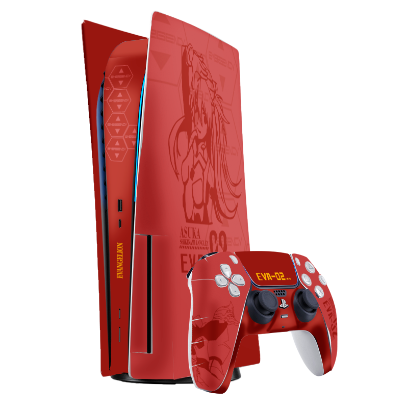 Evangelion Eva-02 Skin Playstation 5 Fat Xonebrand