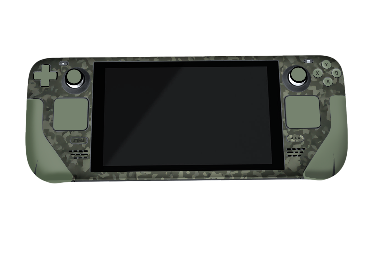 Green Camo Steam Deck Skin Xonebrand