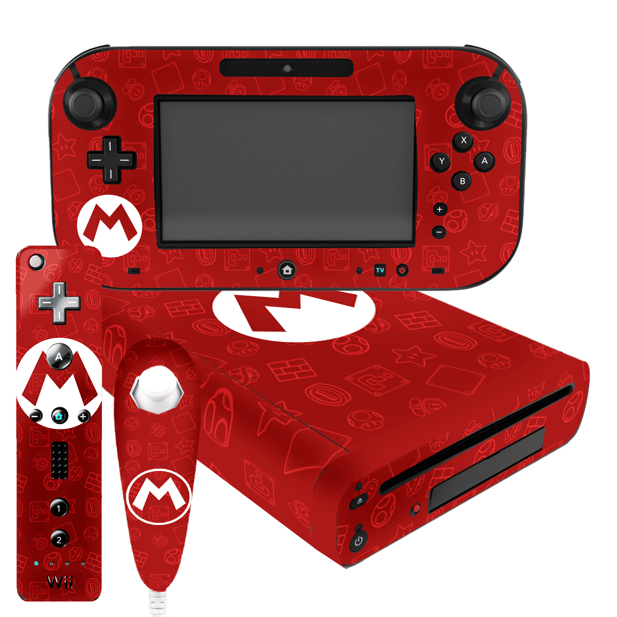 Mario Bros Skin Nintendo Wii U (2012) Xonebrand