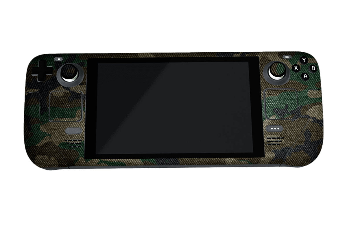 Verde Camuflado Steam Deck Handheld Gaming Computer Skin