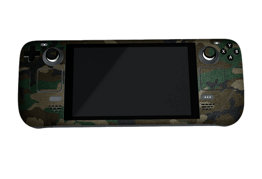 Verde Camuflado Steam Deck Handheld Gaming Computer Skin