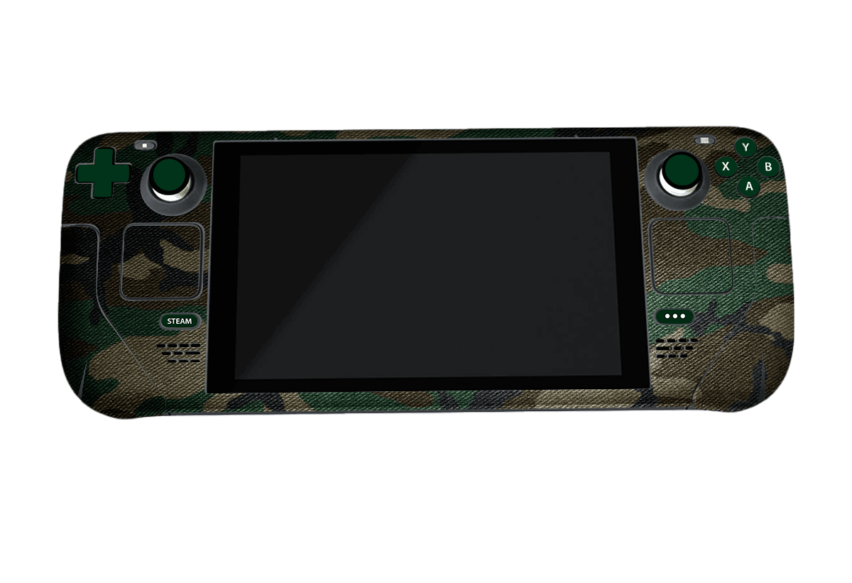 Camuflado Verde Steam Deck Skin