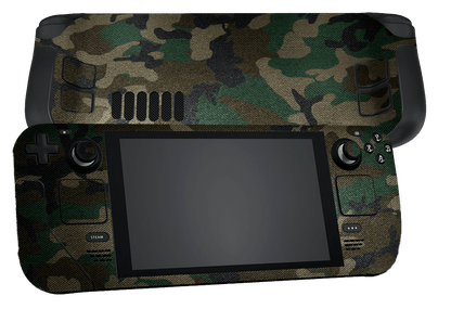 Verde Camuflado Steam Deck Handheld Gaming Computer Skin