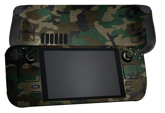 Verde Camuflado Steam Deck Handheld Gaming Computer Skin