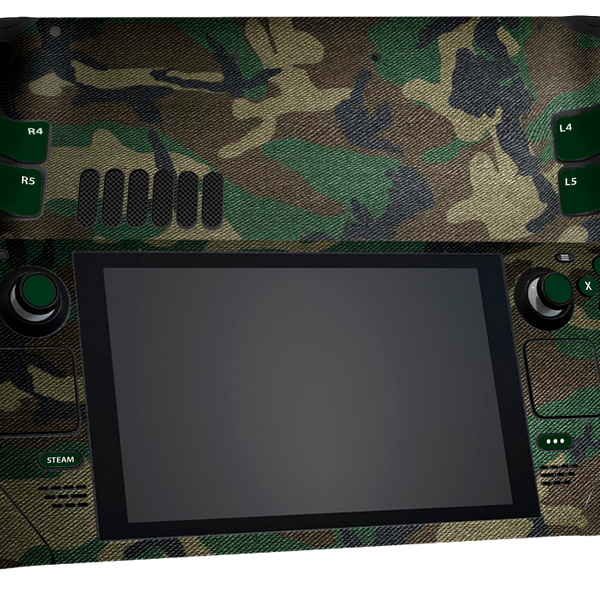 Camuflado Verde Steam Deck Skin