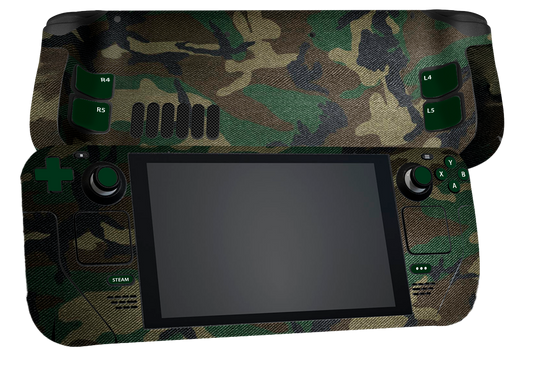 Camuflado Verde Steam Deck Skin