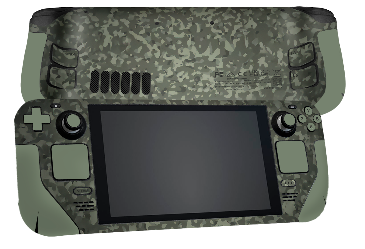 Green Camo Steam Deck Skin Xonebrand