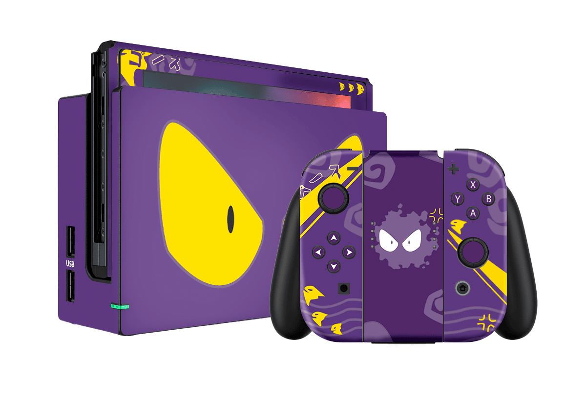Pokemon Gastly Skin Nintendo Switch (2017) Xonebrand