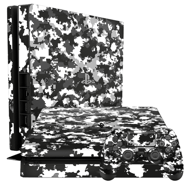 Camuflado Negro Skin Playstation 4 Slim