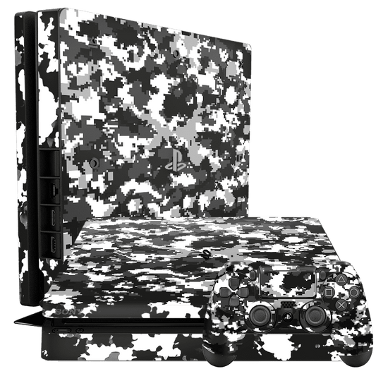 Camuflado Negro Skin Playstation 4 Slim