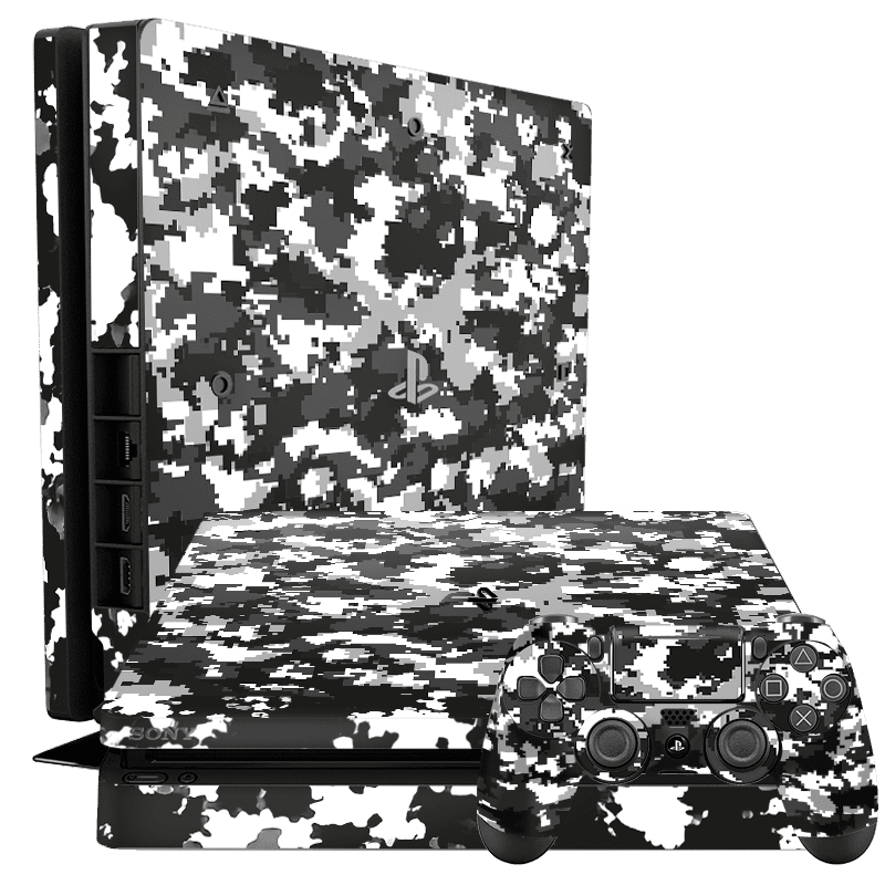 Negro Camuflado PS4 Slim Bundle Skin