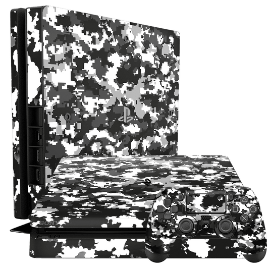 Negro Camuflado PS4 Slim Bundle Skin