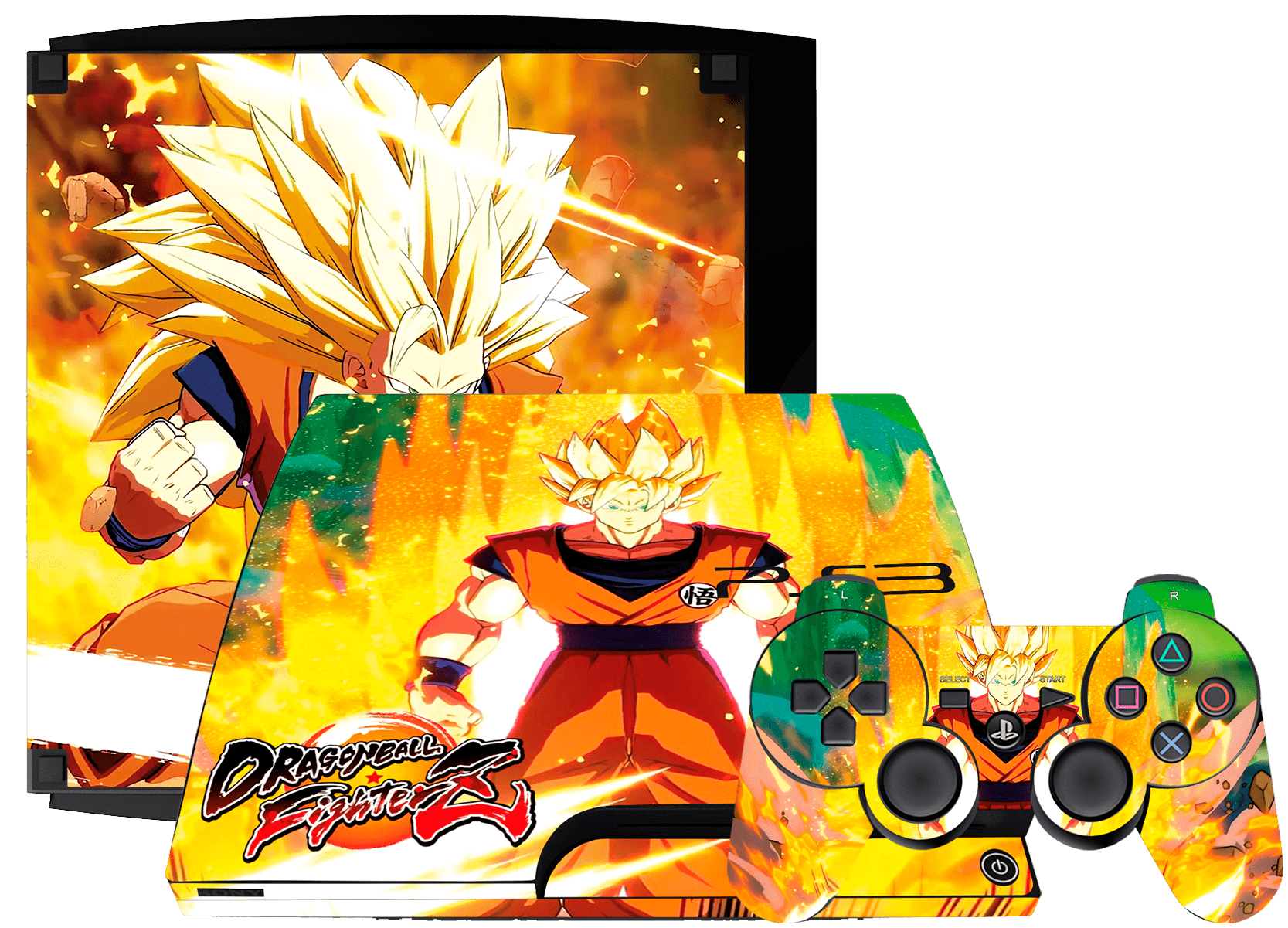 Dragon Ball Figther Skin Playstation 3 Slim Xonebrand
