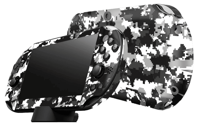 Camuflado Gris Skin Playstation Portable PSVita Slim Xonebrand