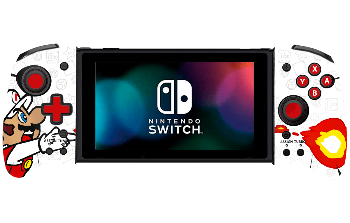 Mario Bros Nintendo Switch Hori Split Pad Pro Skin Xonebrand