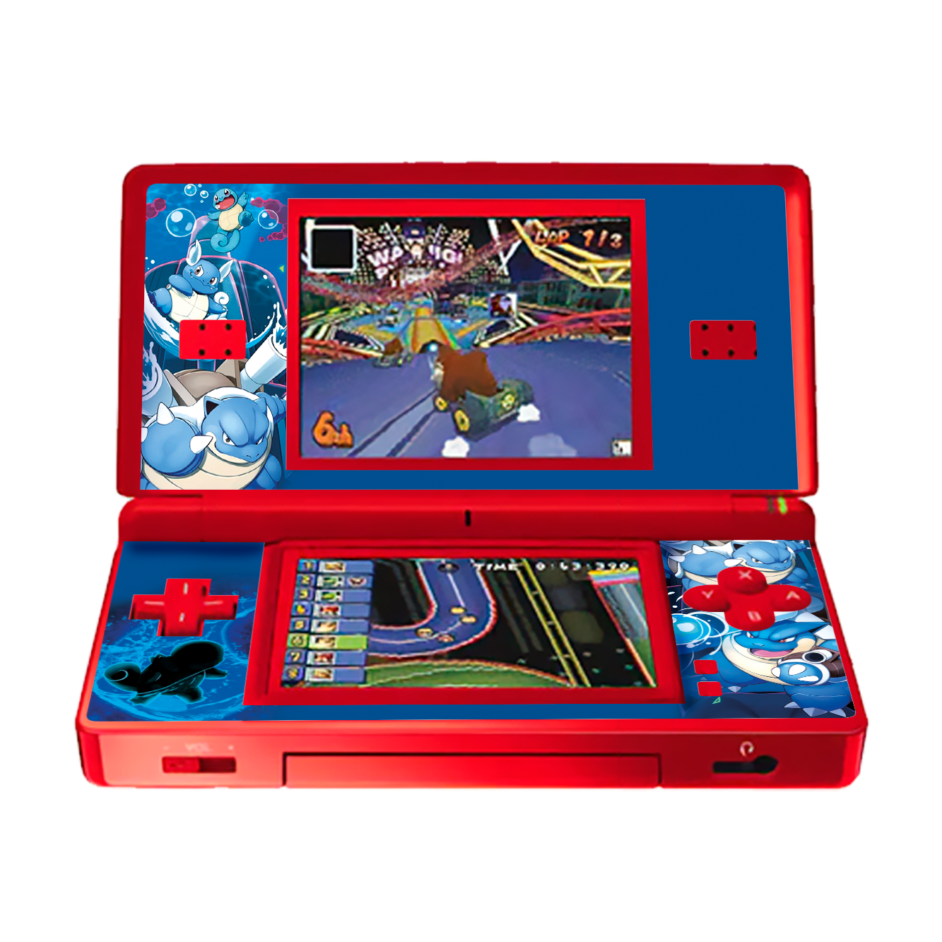 Pokemon Squirtle Skin Nintendo DS Lite