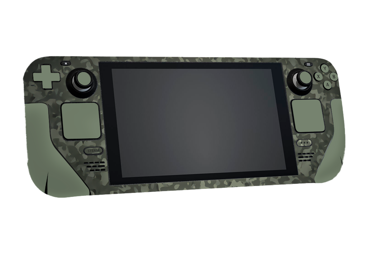 Green Camo Steam Deck Skin Xonebrand
