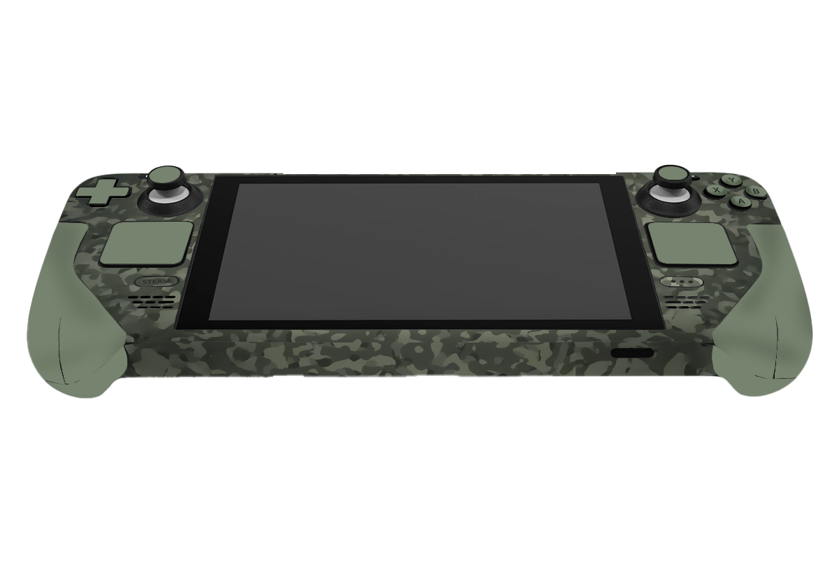 Green Camo Steam Deck Skin Xonebrand