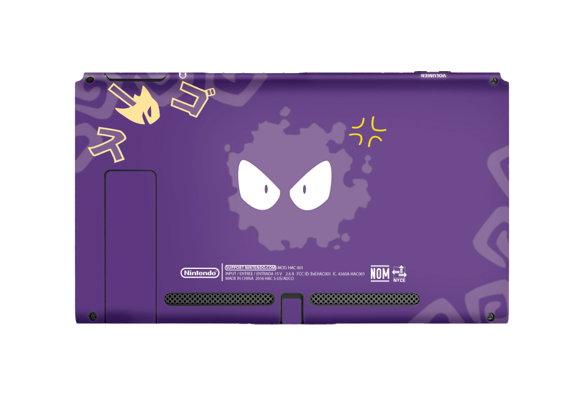 Pokemon Gastly Skin Nintendo Switch (2017) Xonebrand