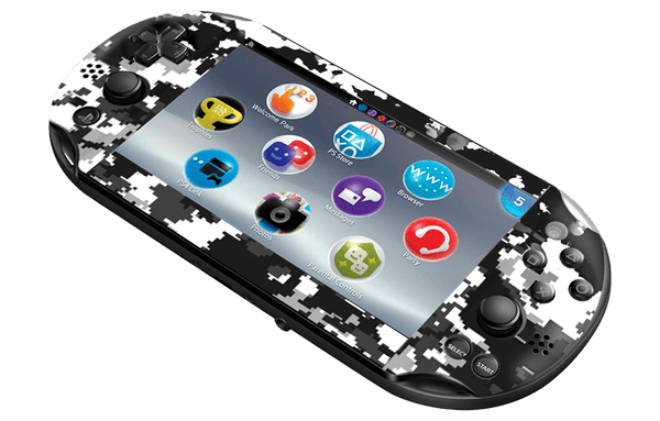 Camuflado Gris Skin Playstation Portable PSVita Slim