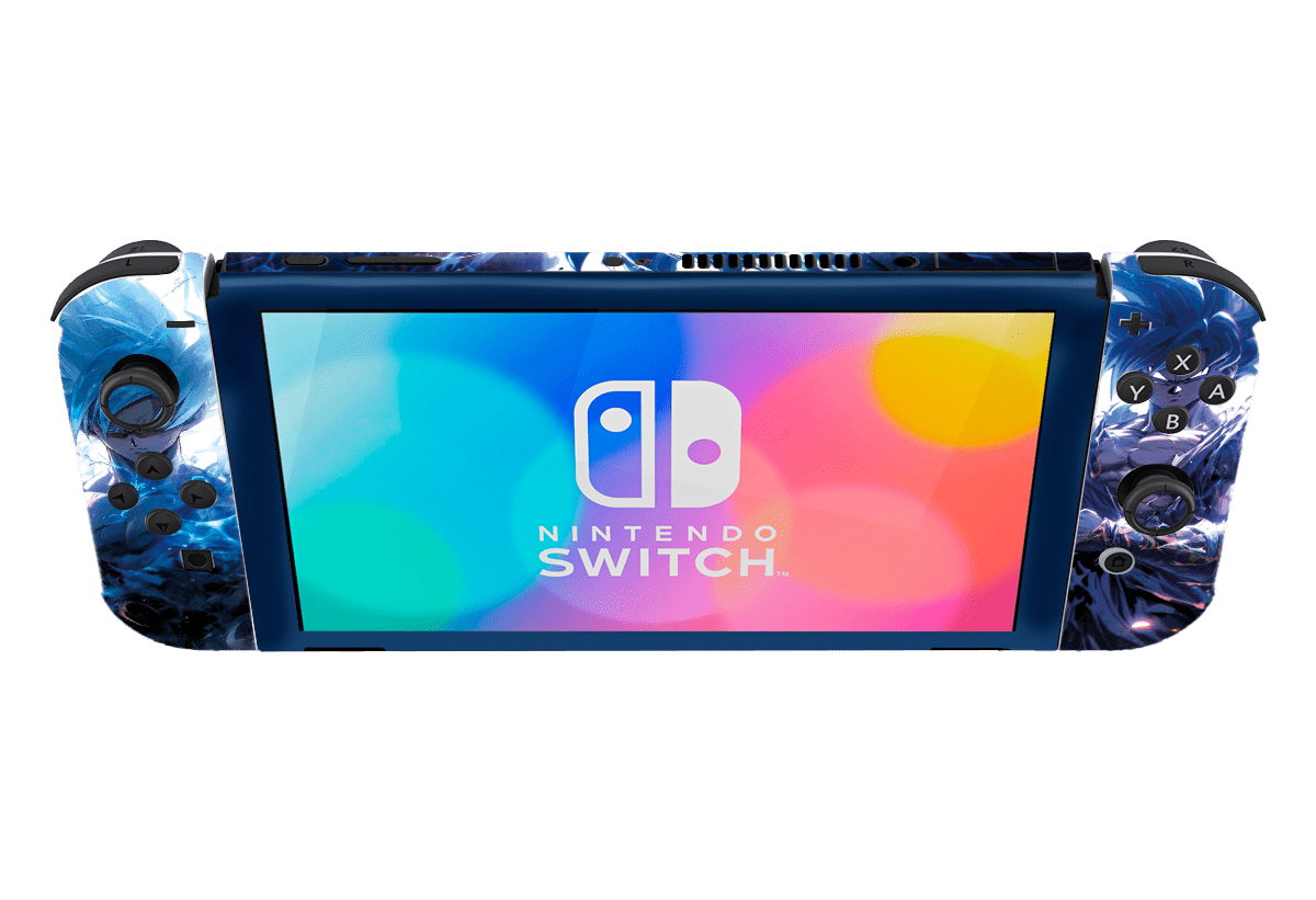 Dragon Ball Goku Ultra Instinto Nintendo Switch Oled (2021) Skin