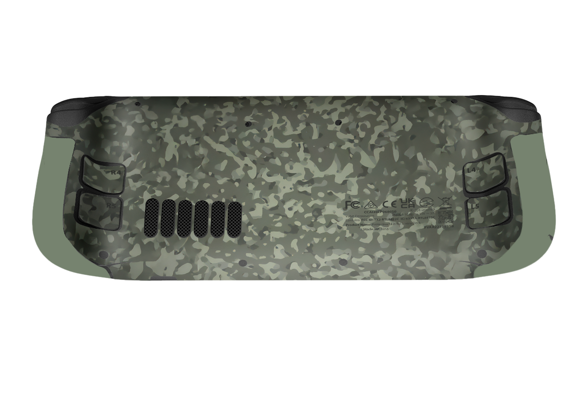Green Camo Steam Deck Skin Xonebrand