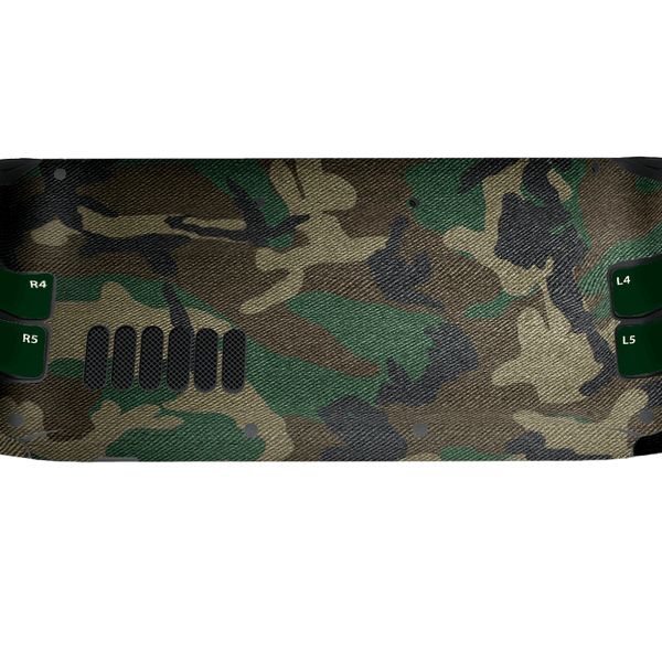 Camuflado Verde Steam Deck Skin