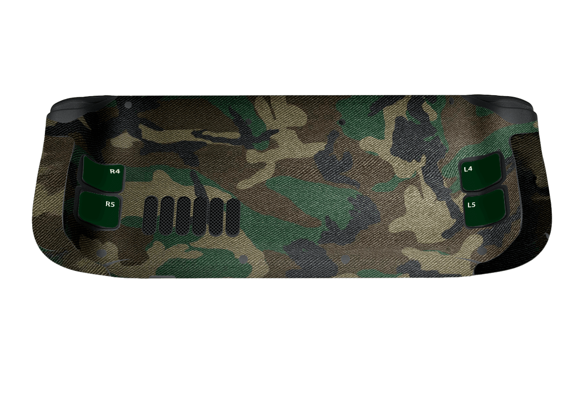 Camuflado Verde Steam Deck Skin