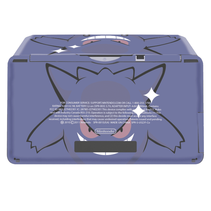 Pokemon Gengar Nintendo 3DS Skin