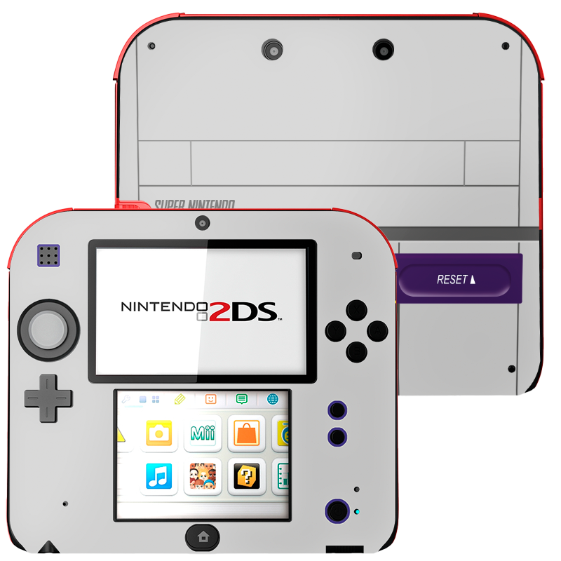 Skin para Nintendo 2Ds edición SNES  – Xonebrand
