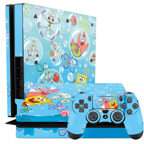 Bob Esponja Skin Playstation 4 Slim Xonebrand