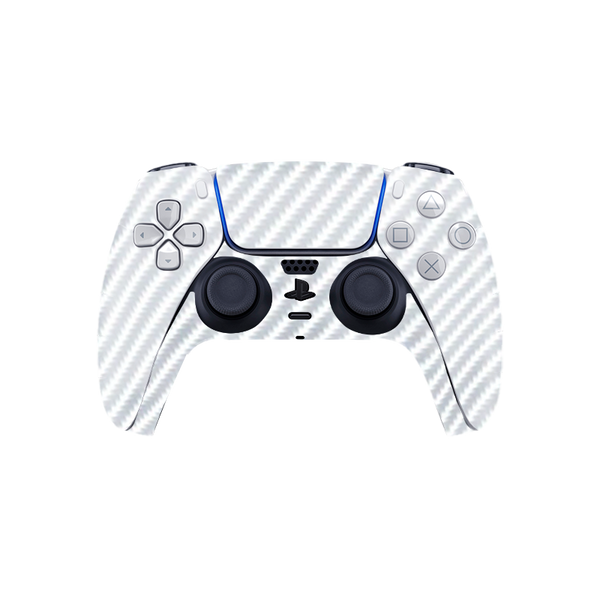 Fibra Carbono Blanco Skin Playstation 5 Fat