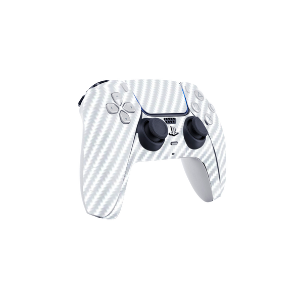 Fibra Carbono Blanco Skin Playstation 5 Fat