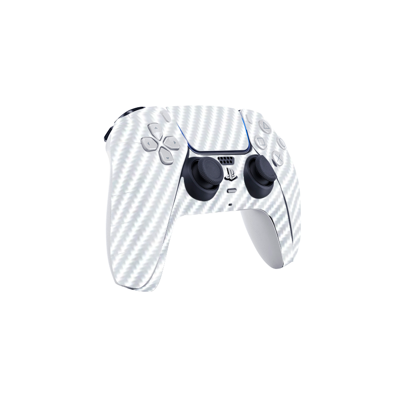 Fibra Carbono Blanco Skin Playstation 5 Fat