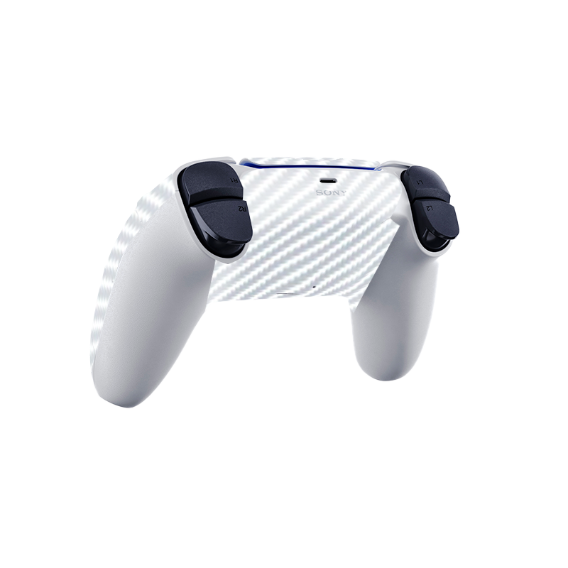 Fibra Carbono Blanco Skin Playstation 5 Fat
